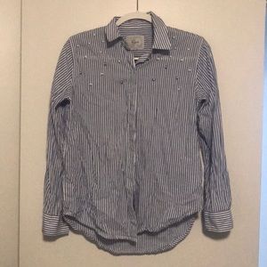 RAILS Striped pearl button up (BARELY WORN!)